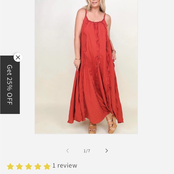 Ruffle maxi with pockets - Picture 4 of 4